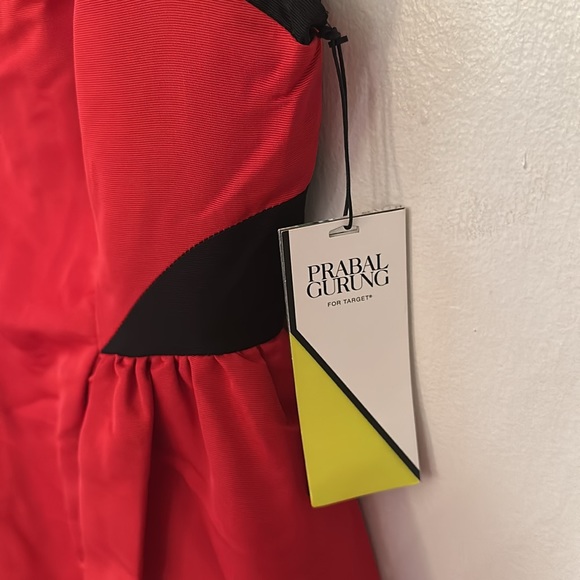 Prabal Gurung for Target red dress with black accents - Picture 3 of 6